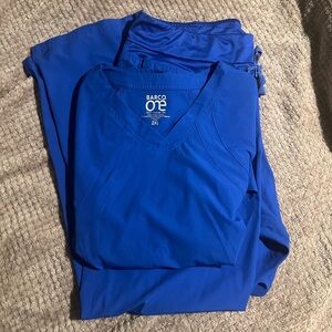 Barco One Royal Blue Scrub Set